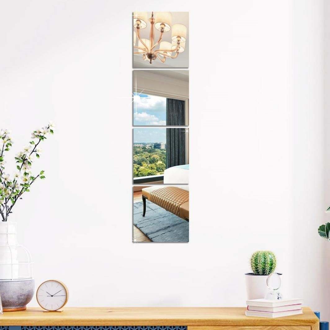 3D Acrylic Mirror Wall Stickers